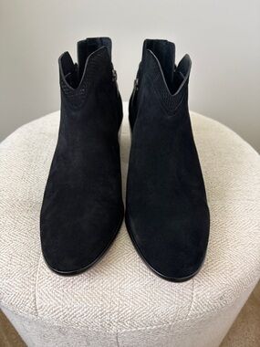 Vince Camuto Black Suede Ankle Booties